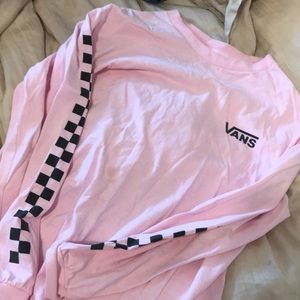 Pink Vans Long Sleeve Shirt